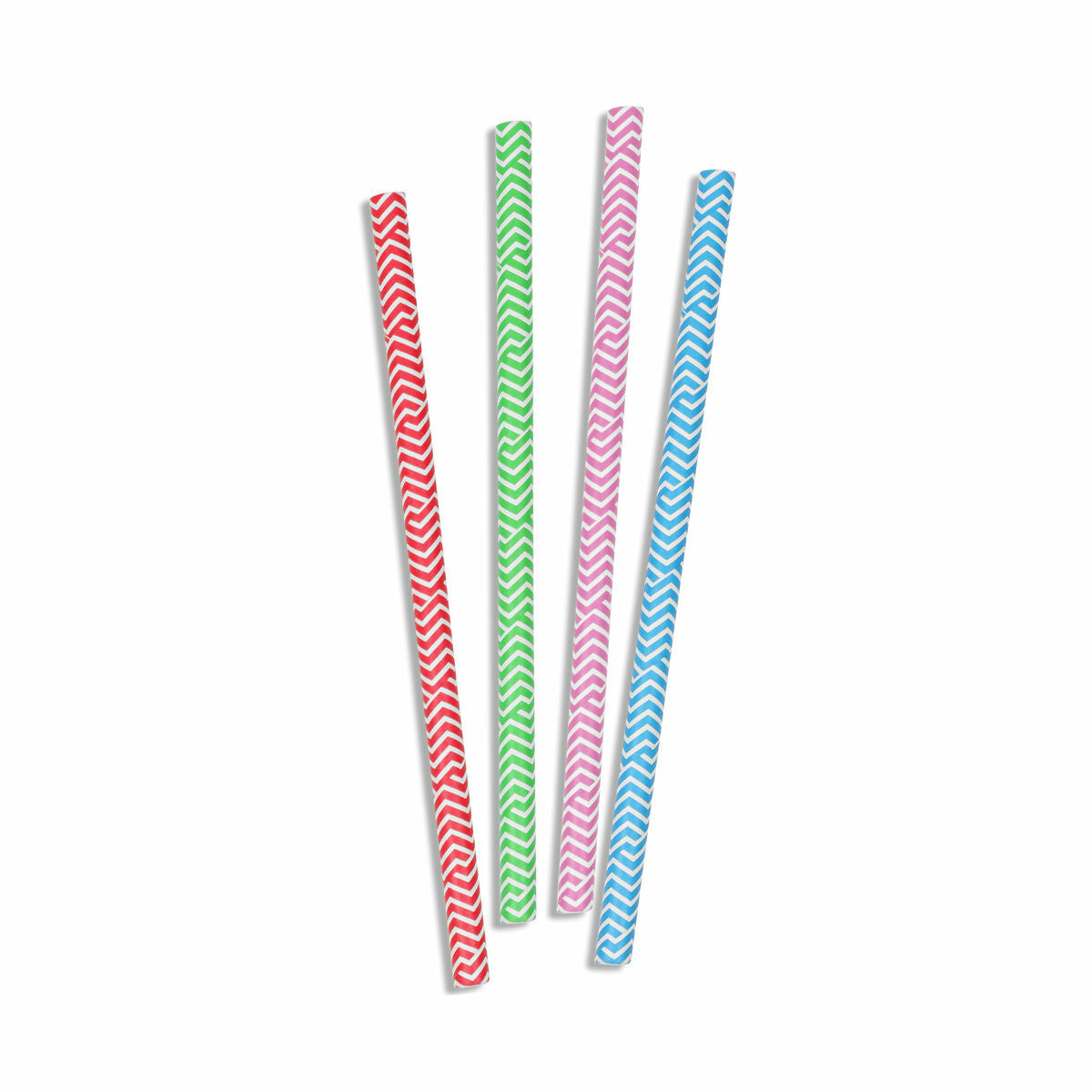 Straws Algon Cardboard Multicolour Stripes 20 Pieces 24 Units