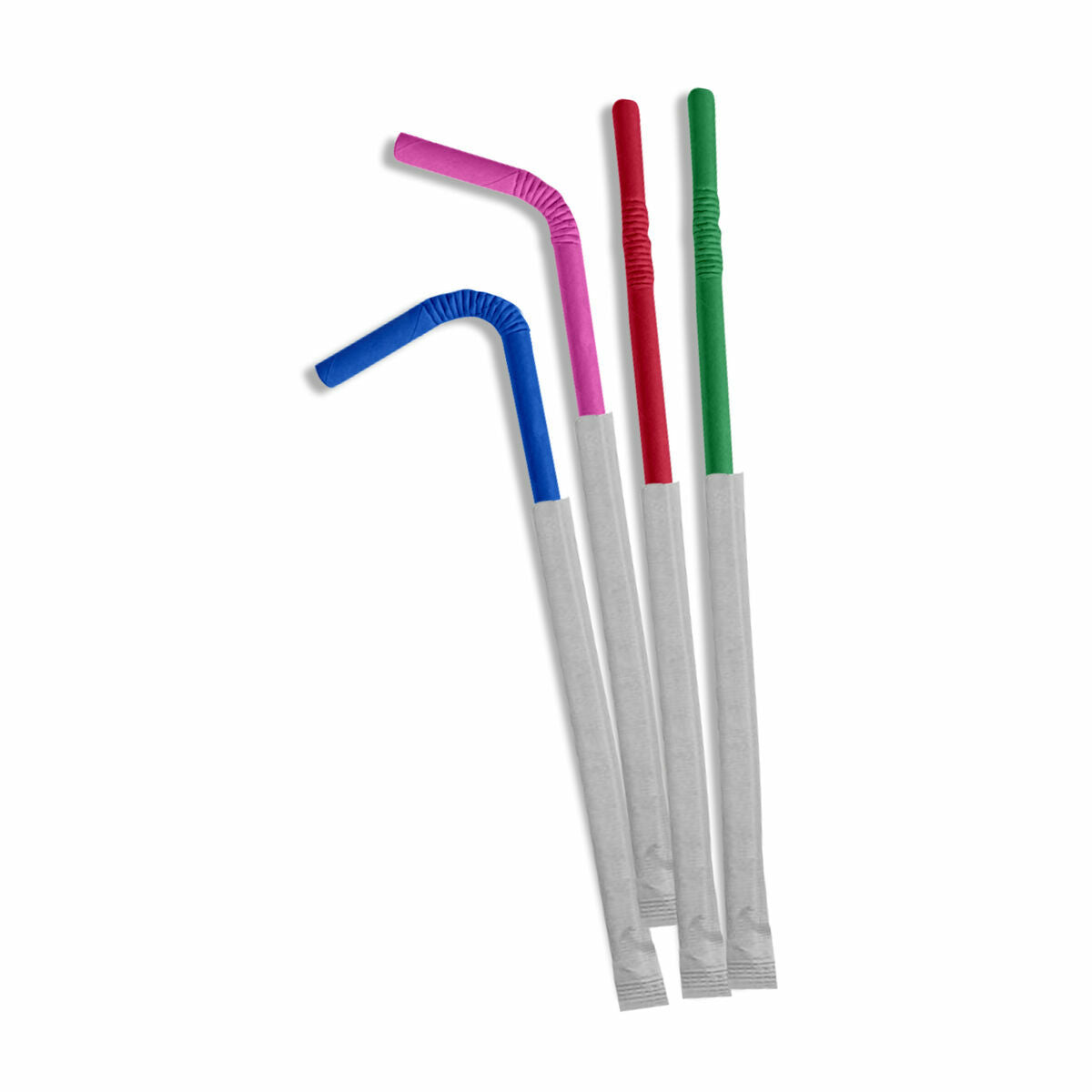 Straws Algon Cardboard Multicolour Case 25 Pieces 24 Units