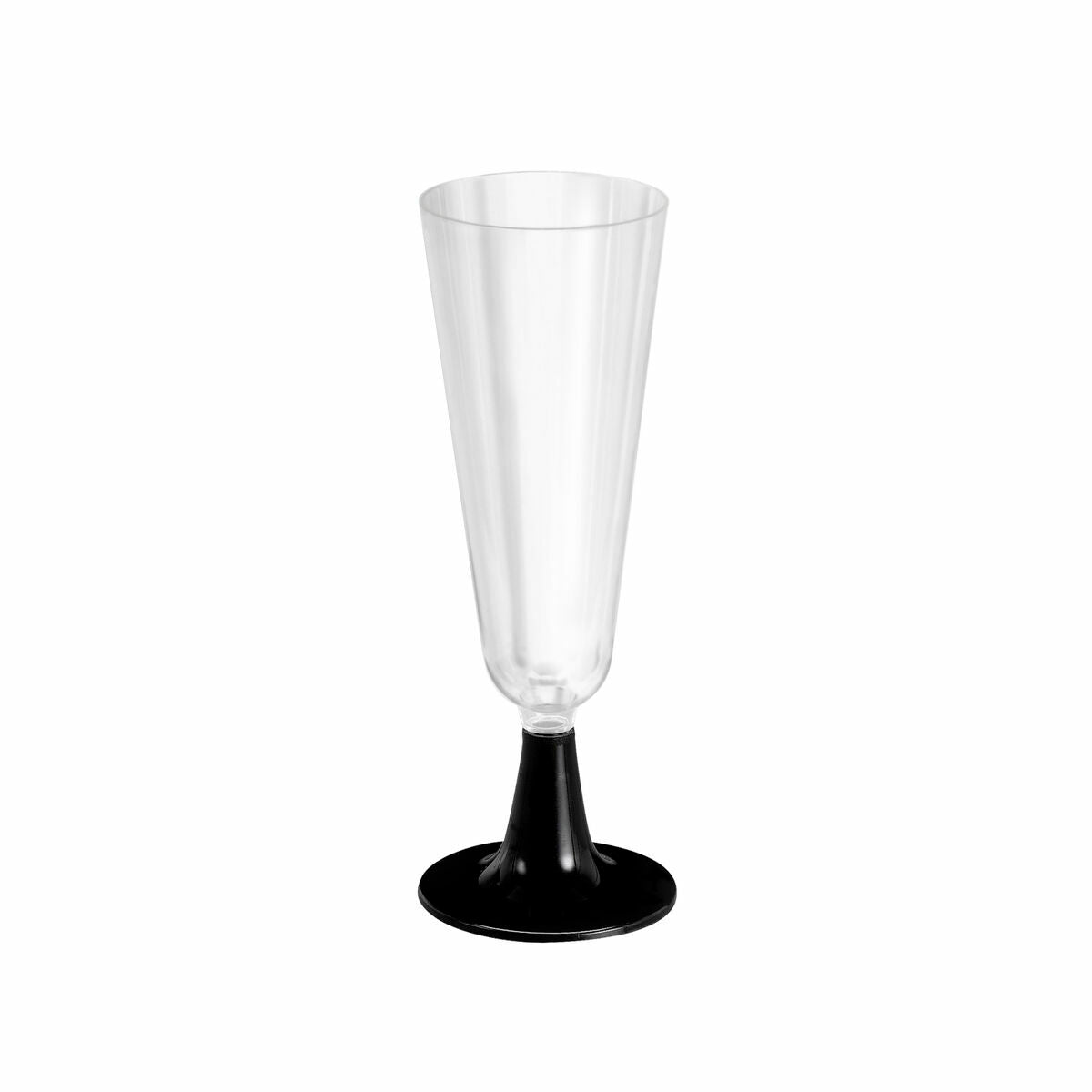 Reusable cava glasses Algon Black 6 Units 150 ml (50 Pieces)