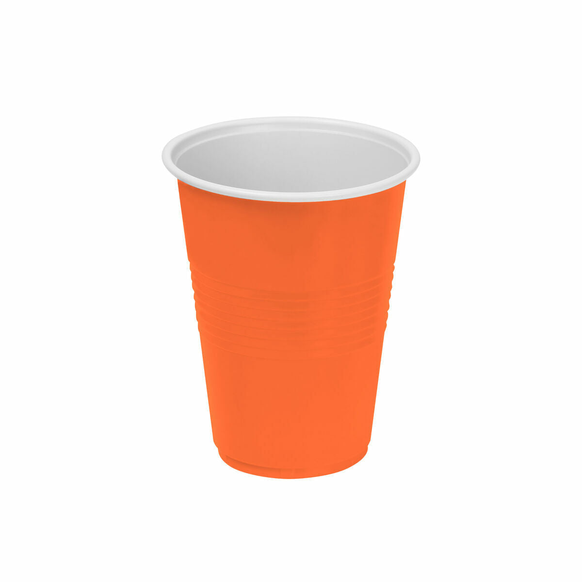 Set of reusable glasses Algon Orange 24 Units 250 ml (25 Pieces)