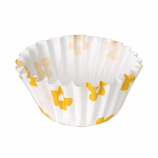 Muffin Tray Algon Yellow flower Disposable (24 Units)