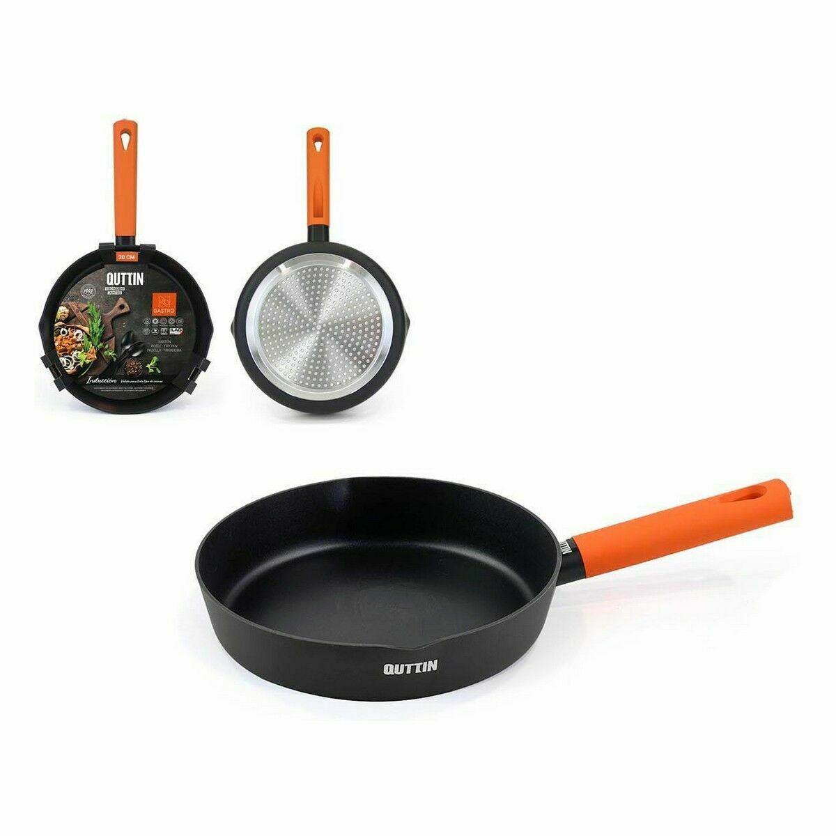 Pan Quttin Gastro Black Orange 35,5 x 21 x 5 cm (6 Units)