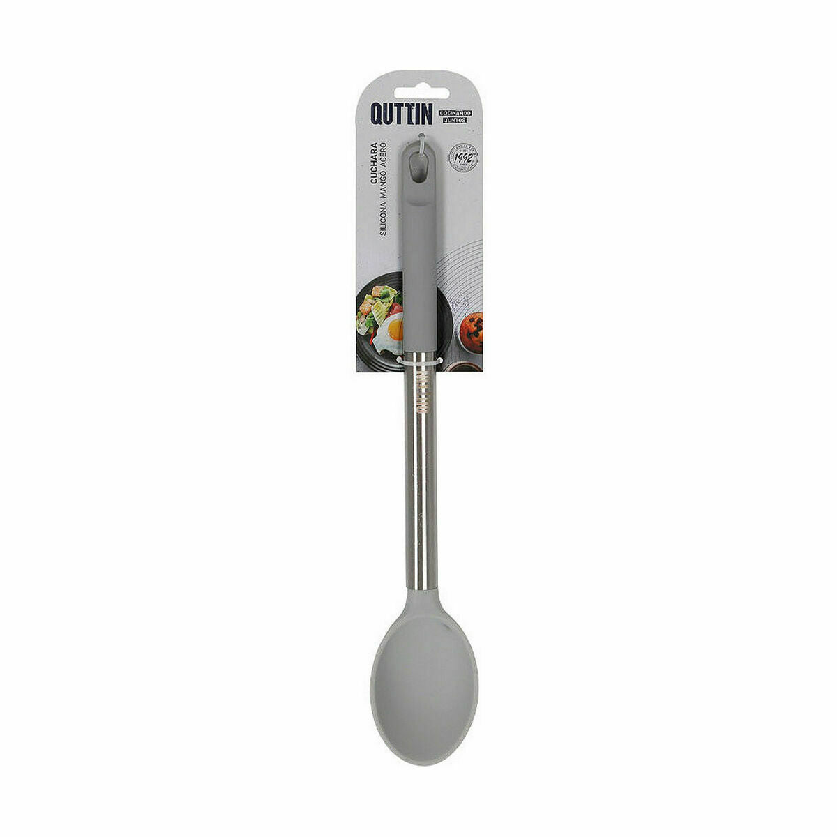 Ladle Quttin Grey Silicone Steel