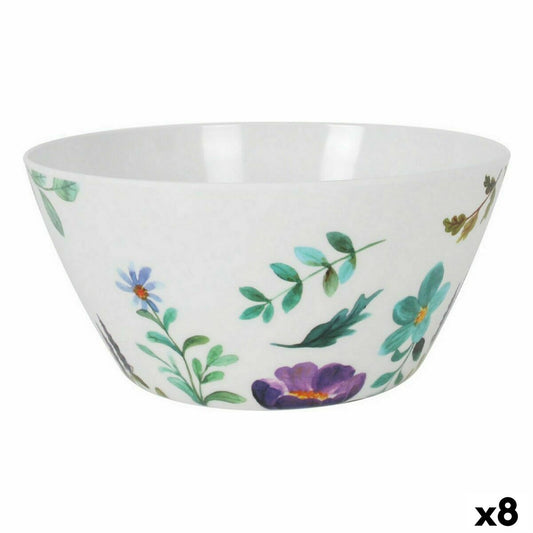 Salad Bowl La Mediterránea Sakura Melamin Shine 25,5 x 12 cm (8 Units)