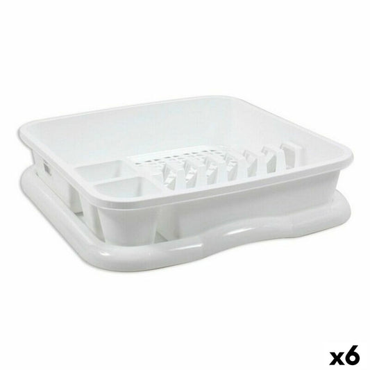 Draining Rack for Kitchen Sink Evan Dem Evan White 37 x 34,5 x 8 cm (6 Units)