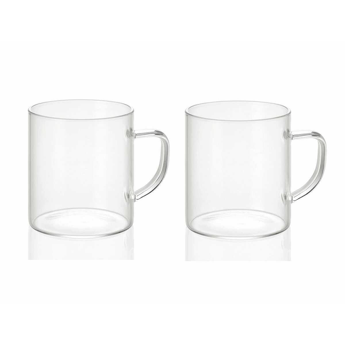 2 Piece Mug Set Andrea House ms19209 Glass 300 ml