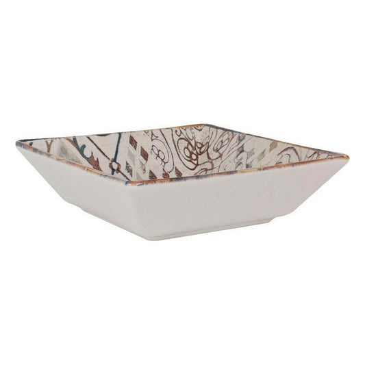 Salad Bowl La Mediterránea Grecia Porcelain 18 x 18 x 5 cm (24 Units)