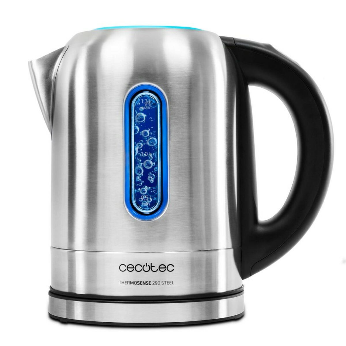 Kettle Cecotec 8791515 2200W 1,7L Stainless steel Black Steel 2200 W 1,7 L