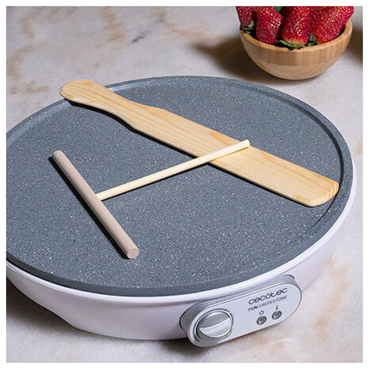 Crepe Maker Cecotec Fun Crepestone 1000W White Multicolour