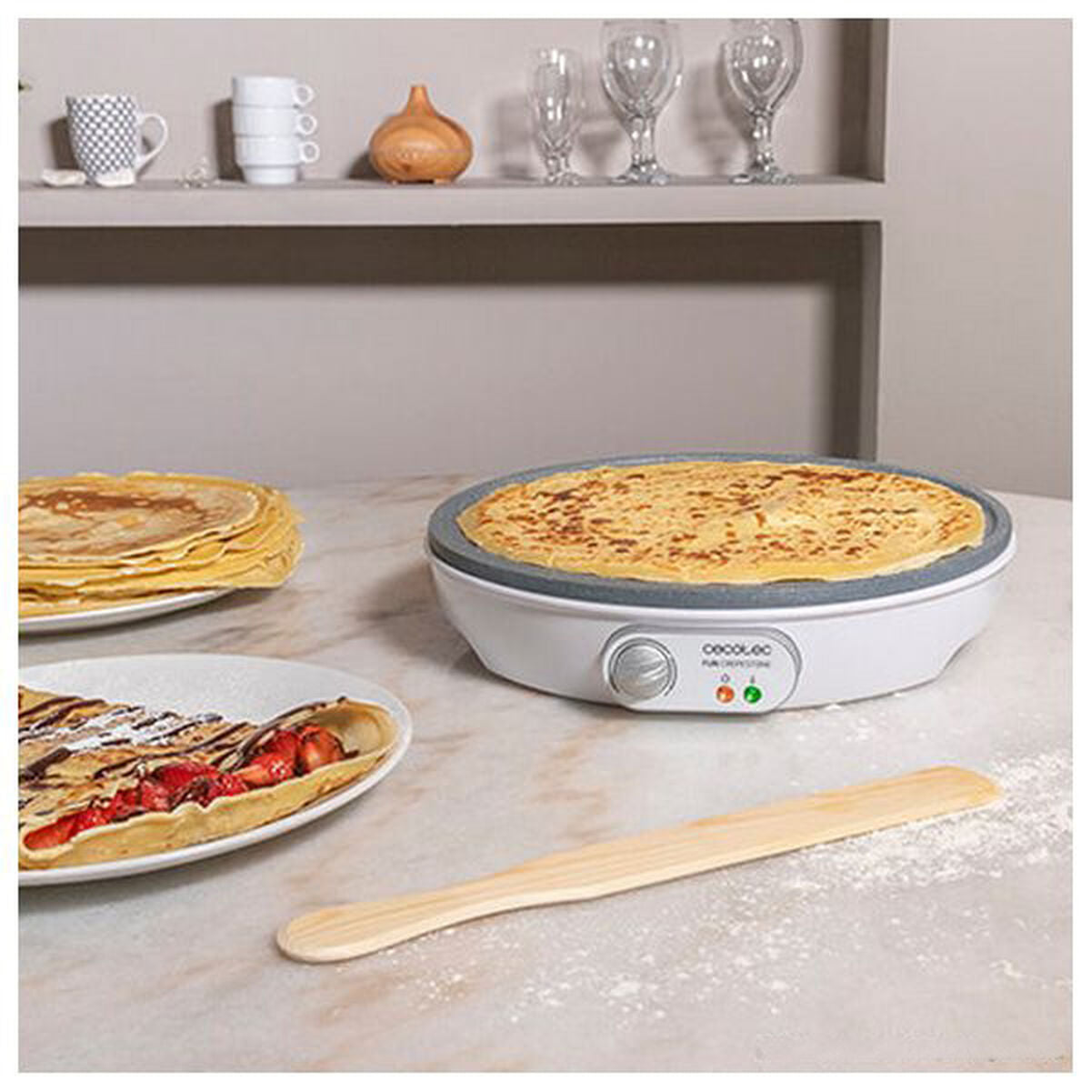 Crepe Maker Cecotec Fun Crepestone 1000W White Multicolour