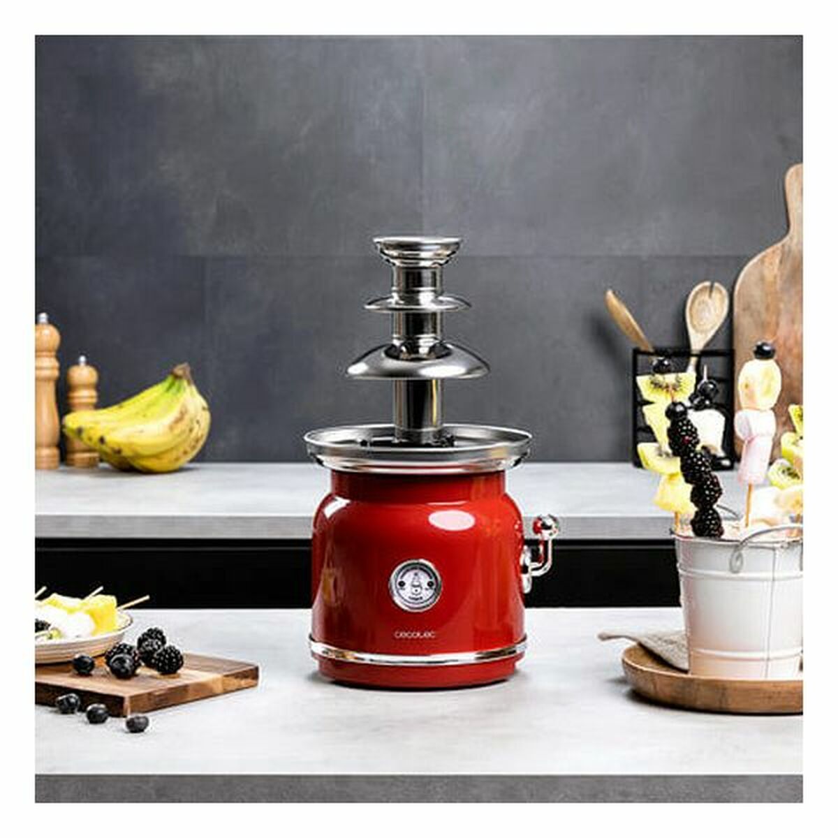 Chocolate fountain Cecotec Fun Chocolicious 90 W Stainless steel