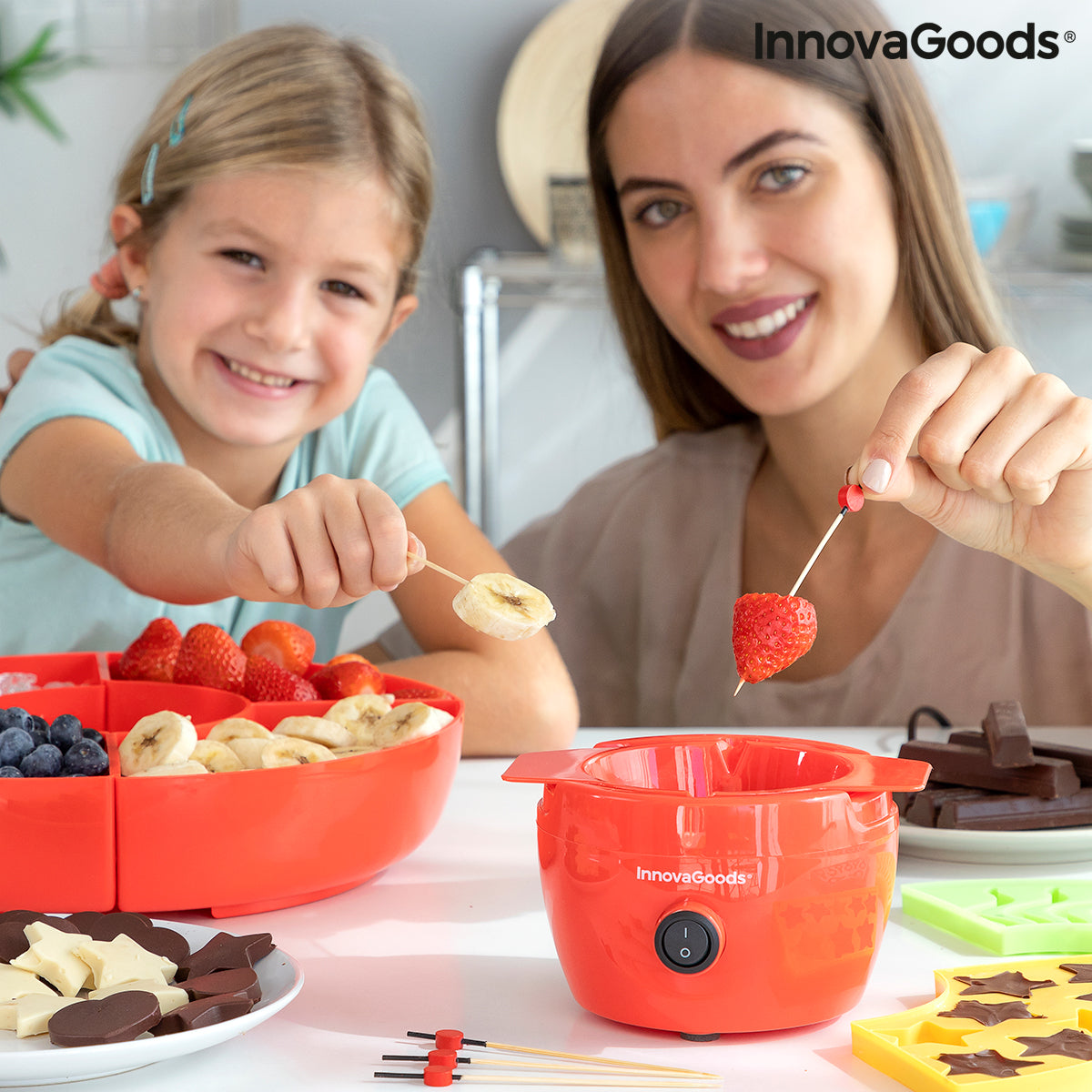 2-in 1-Jelly Bean and Chocolate Fondue Machine Yupot InnovaGoods