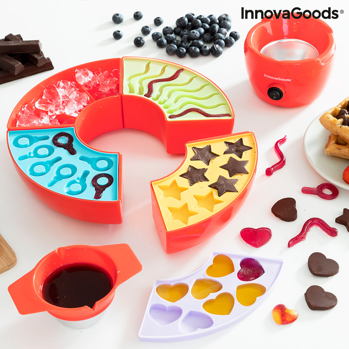 2-in 1-Jelly Bean and Chocolate Fondue Machine Yupot InnovaGoods