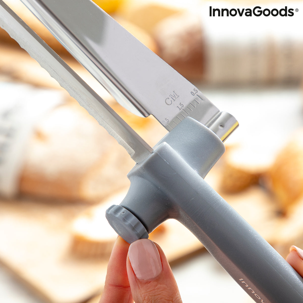 Bread Knife with Adjustable Cutting Guide Kutway InnovaGoods