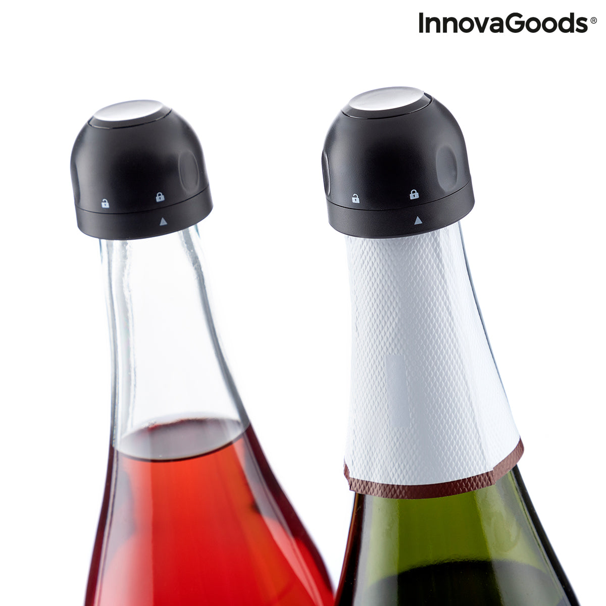 Set of Champagne Stoppers Fizzave InnovaGoods Pack of 2 units