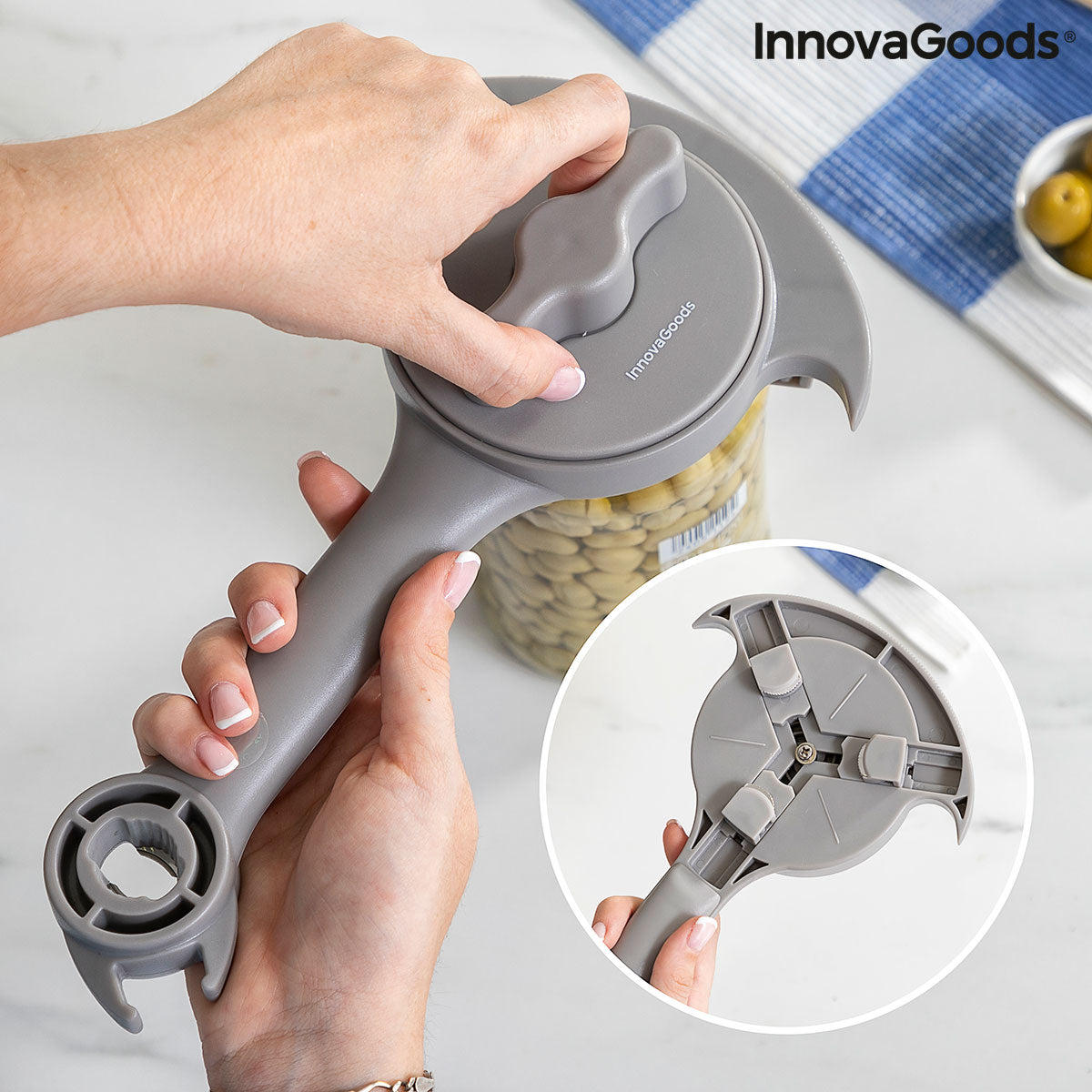 Multifunction Adjustable Lid Opener for Jars, Tins and Bottles Tapof InnovaGoods