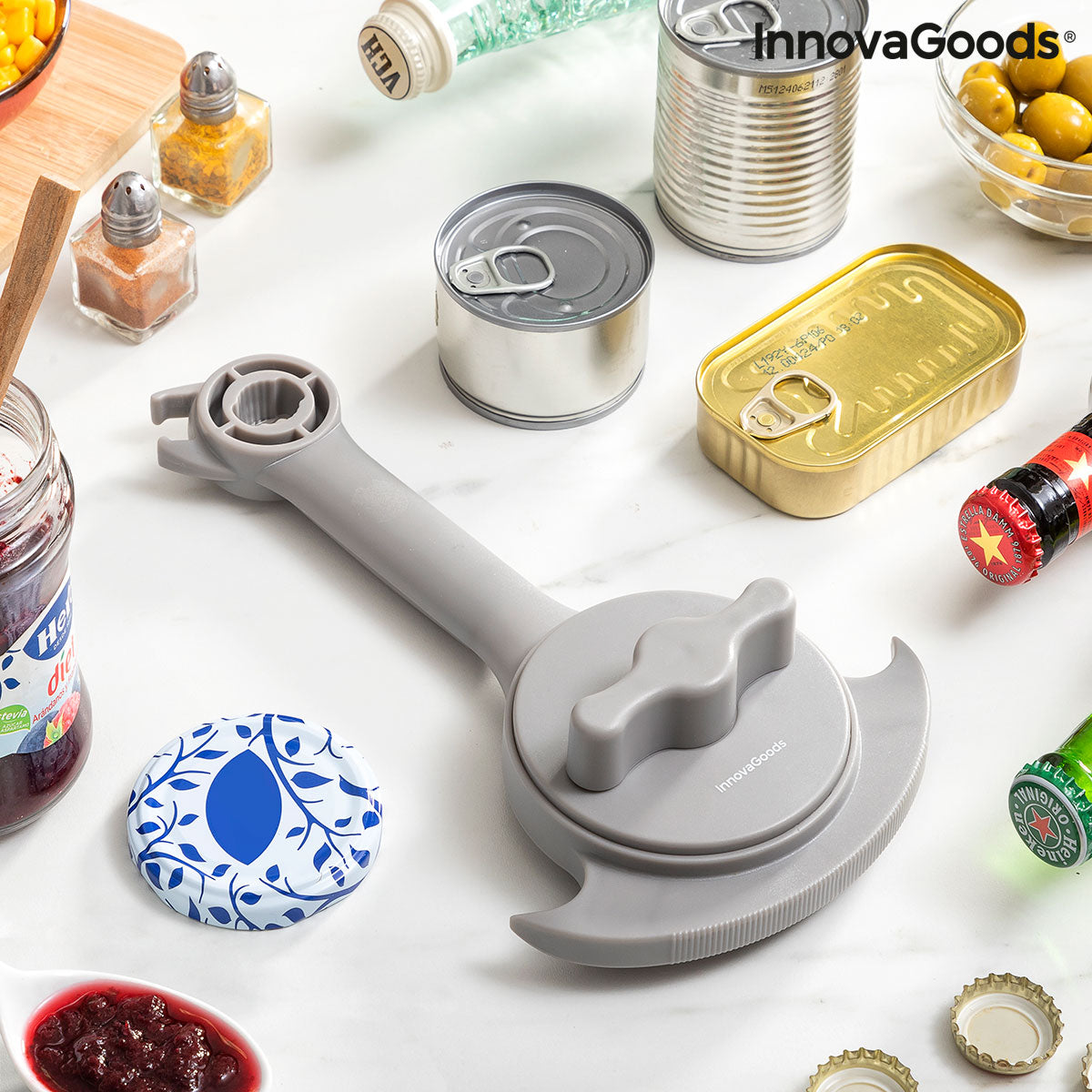 Multifunction Adjustable Lid Opener for Jars, Tins and Bottles Tapof InnovaGoods