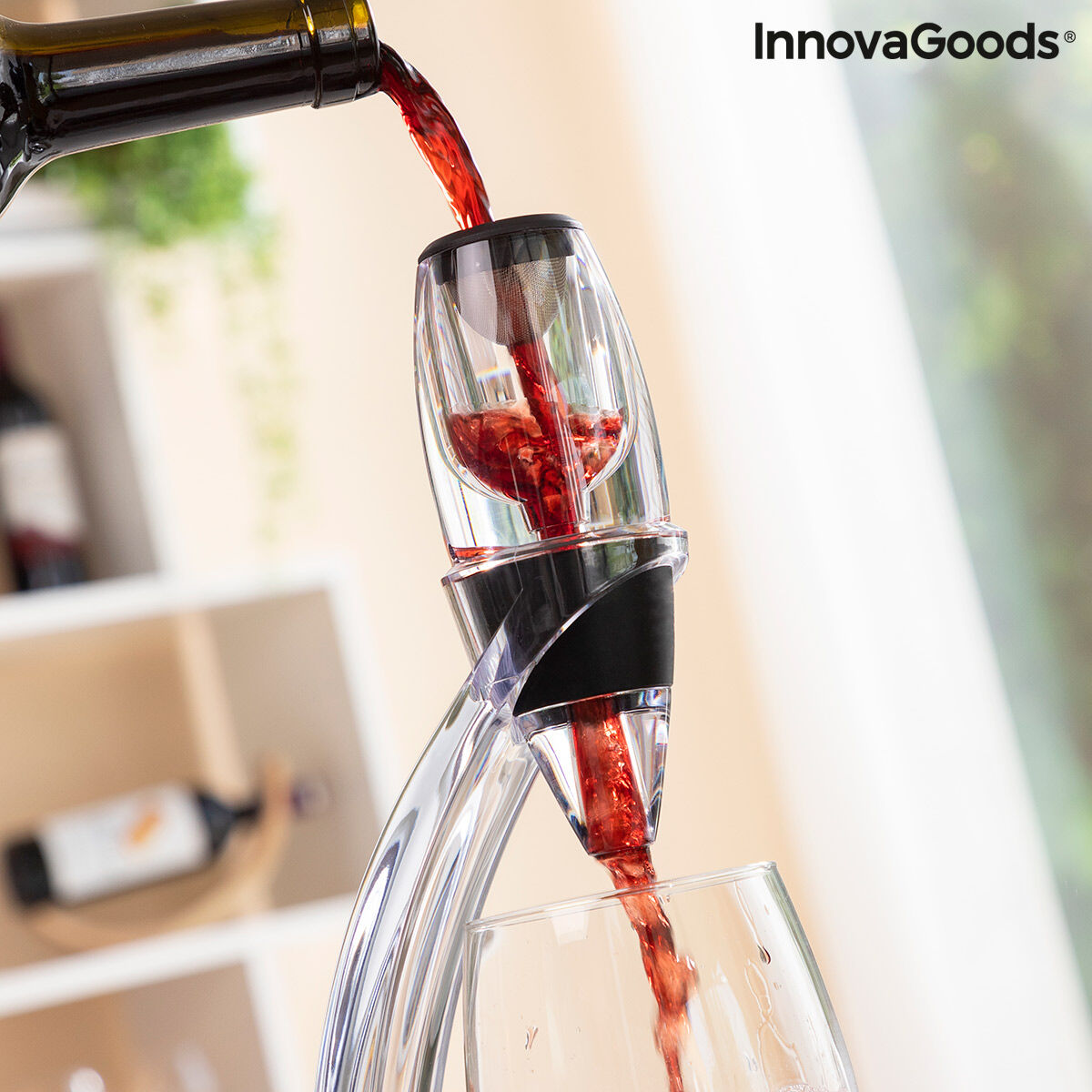 Professional Wine Aerator with Tower Stand and Non-Drip Base Winair InnovaGoods