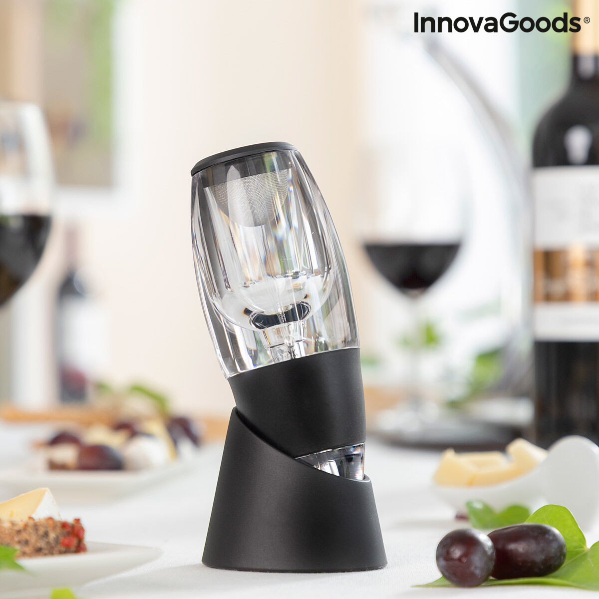 Professional Wine Aerator with Tower Stand and Non-Drip Base Winair InnovaGoods