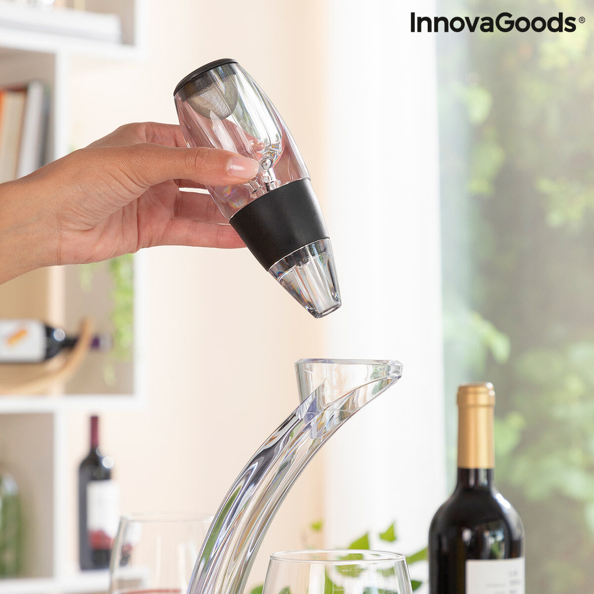 Professional Wine Aerator with Tower Stand and Non-Drip Base Winair InnovaGoods