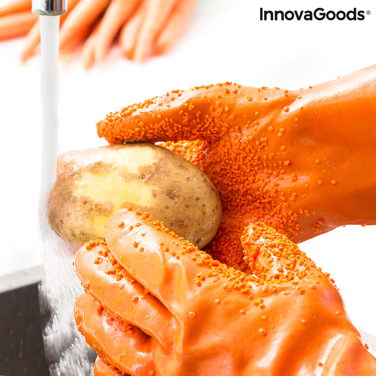 Fruit and Vegetable Cleaning Gloves Glinis InnovaGoods