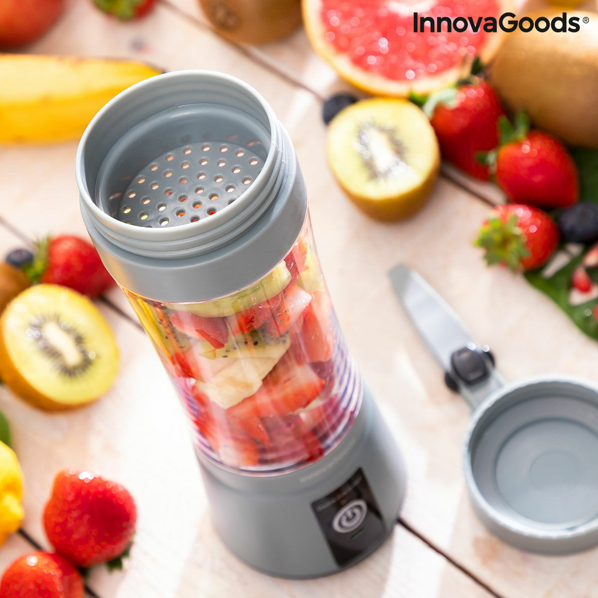 Portable Rechargeable Cup Blender Frubler InnovaGoods Multicolour (Refurbished A)