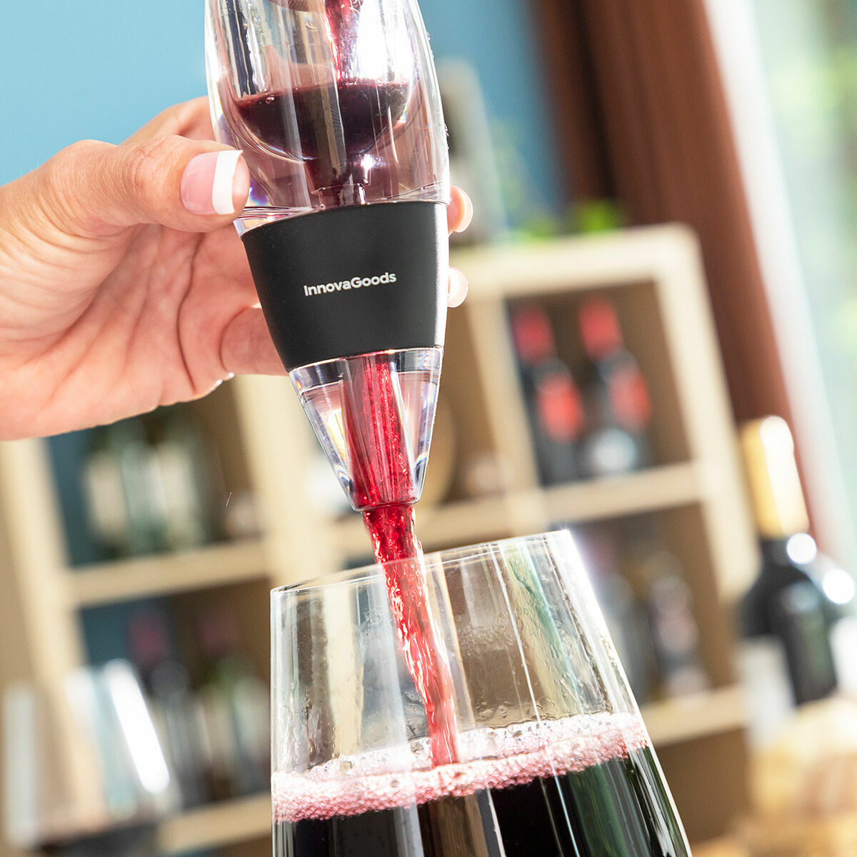 Wine Aerator with Filter, Stand and Carry Pouch Wineir InnovaGoods