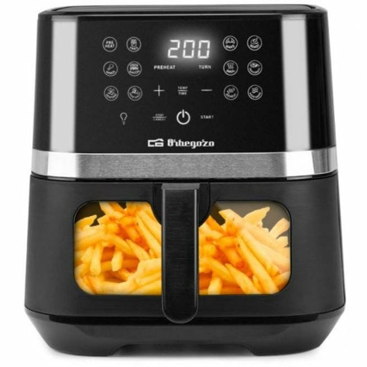 No-Oil Fryer Orbegozo Fdr68 Black 6,5 L