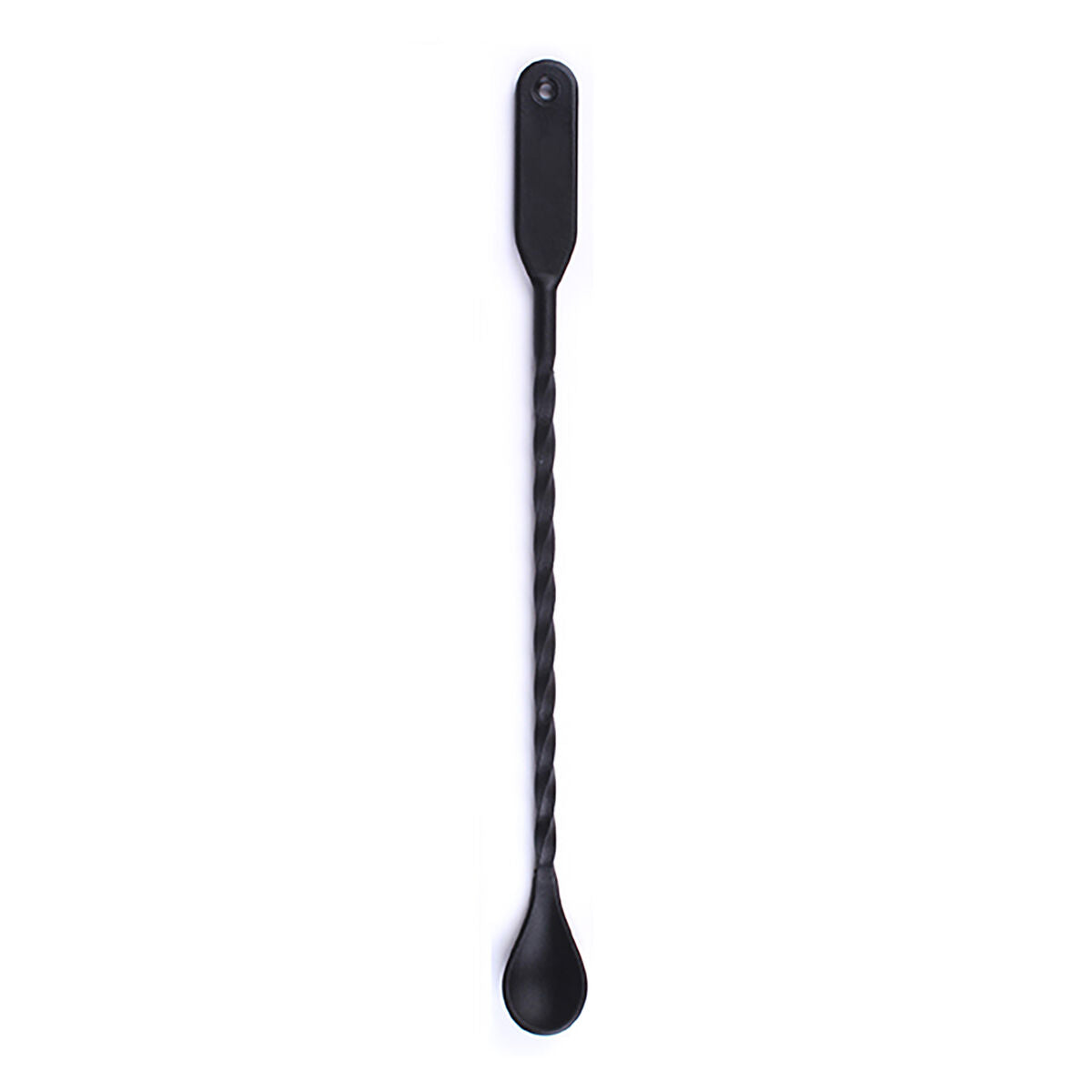 Cocktail Spoon Koala Basic Multi-use Black Plastic (31 x 2,7 cm)