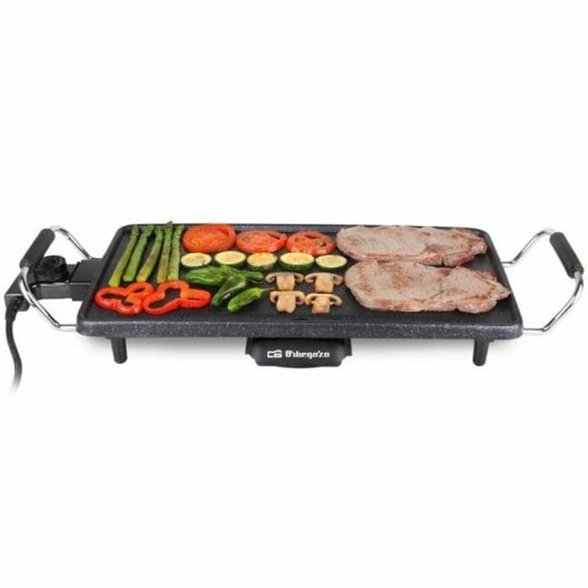 Grill hotplate Orbegozo TBC 3000 43 x 22 cm Black Multicolour 3600 W 2200 W