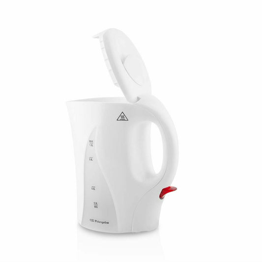 Kettle Orbegozo KT 4100 White Steel 1000 W 1 L