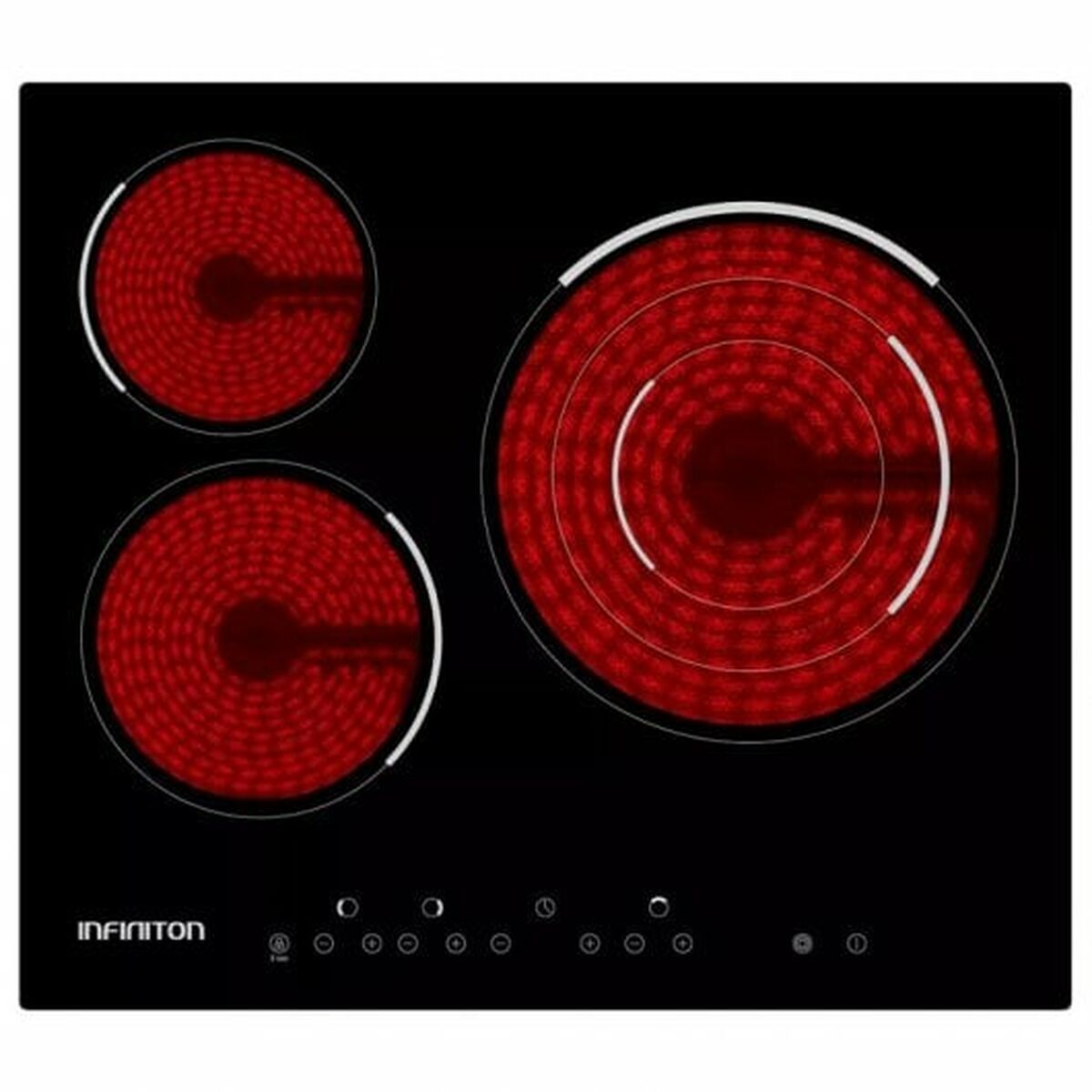 Combined Oven and Glass-Ceramic Hob Infiniton HV-6FBV3F 70 L 2200 W