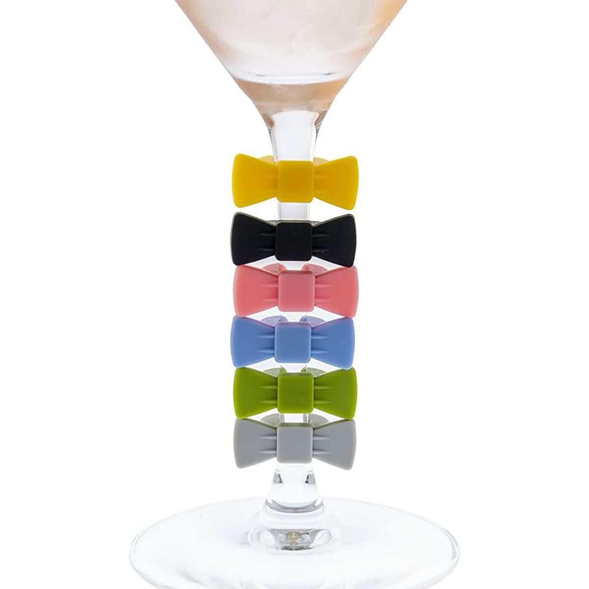 Wineglass Identifier Koala Eco Friendly Bow tie Multicolour Plastic 3 x 1,8 x 2 cm