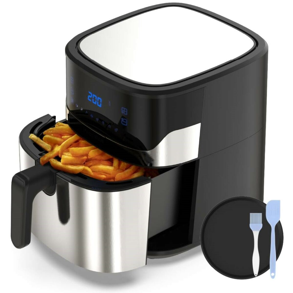 No-Oil Fryer Universal Blue Steel 6,5 L