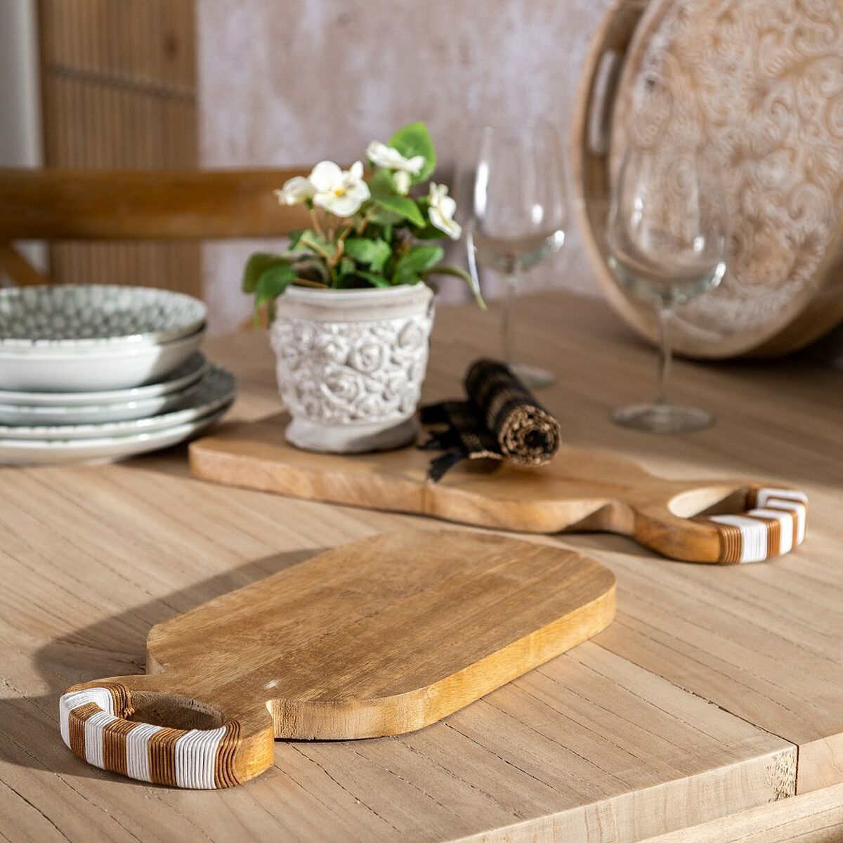 Cutting board 43,5 x 15 x 3 cm Natural Mango wood