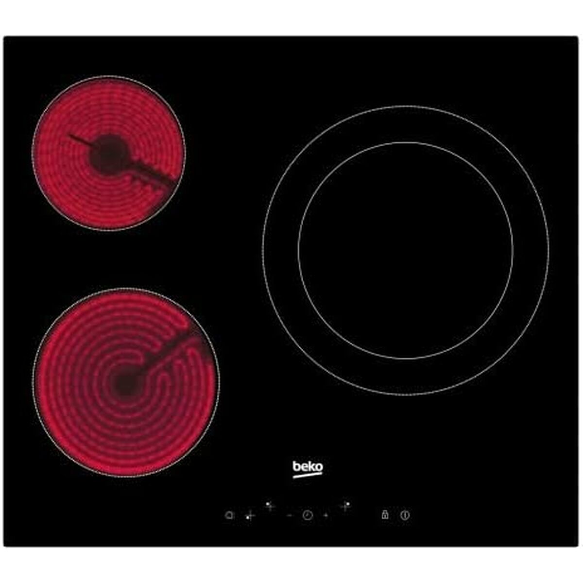 Glass-Ceramic Hob BEKO HIC63402T 60 cm 5700 W