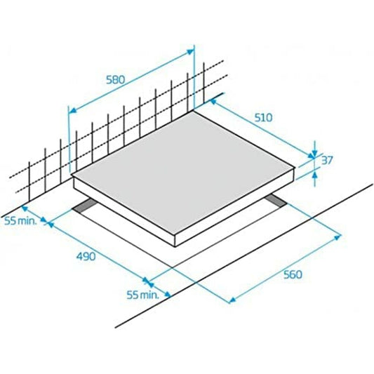 Glass-Ceramic Hob BEKO HIC63402T 60 cm 5700 W