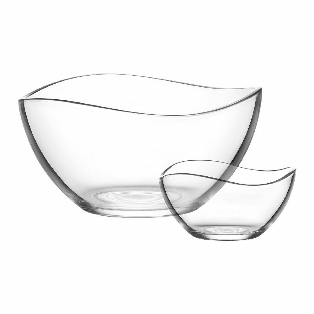 Set of bowls LAV 1226 Salad Bowl Crystal 7 Pieces 310 ml 1,88 L (2 Units)