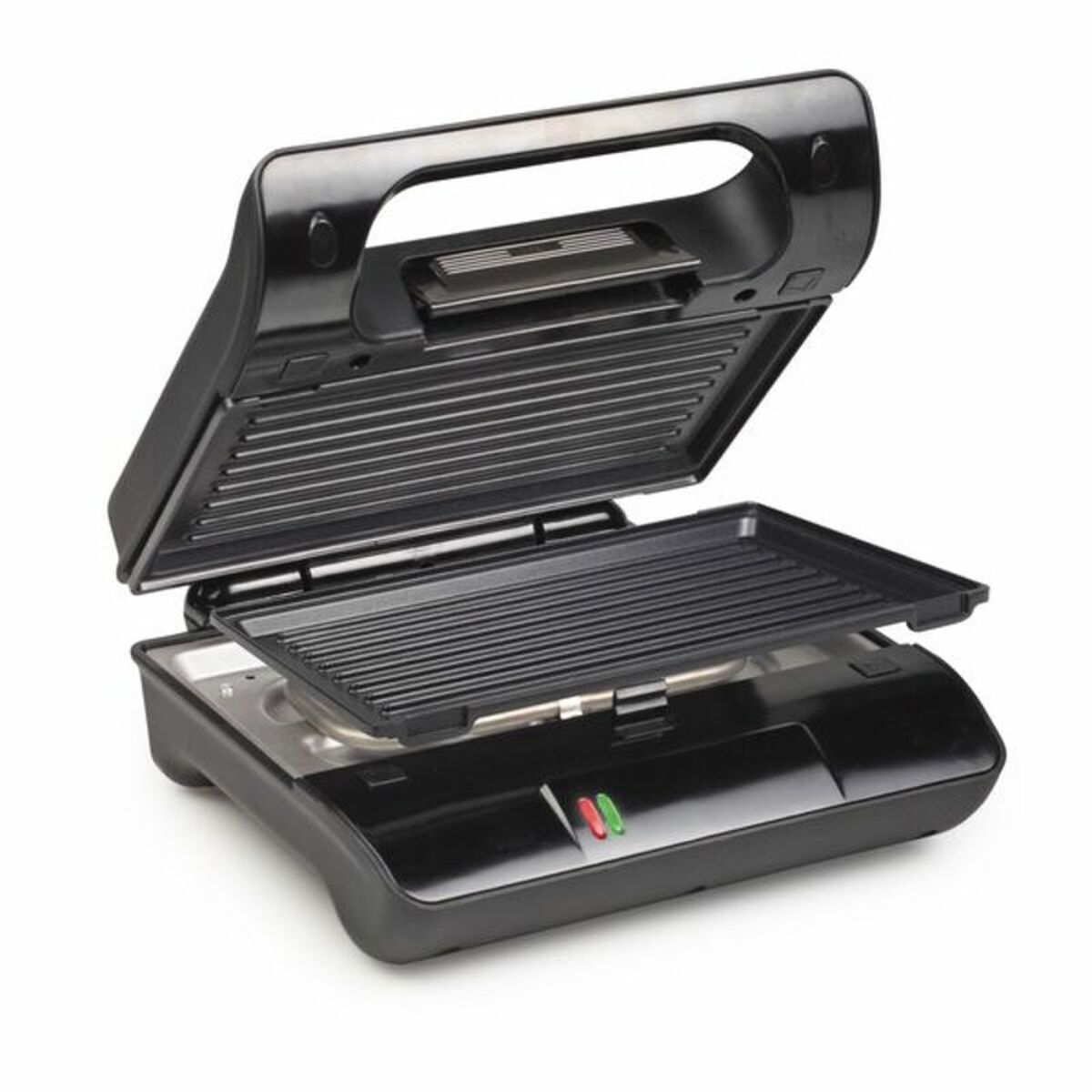 Contact grill Princess Grill Compacto Flex 01.117001.01.001 Black Black/Silver 800 W 700 W