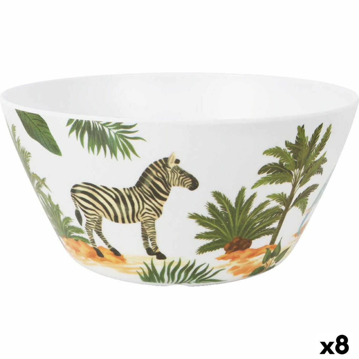 Salad Bowl La Mediterránea Sauvage Melamin 25,5 x 12 cm (8 Units)