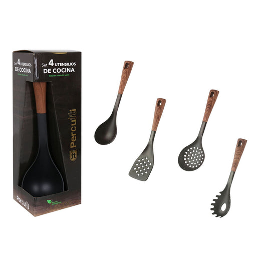 Set of Kitchen Utensils Percutti Nylon 4 Pieces (4 Units)