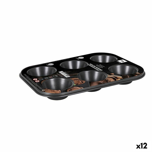 Baking Mould La Mediterránea 6 compartments 27 x 18 x 3 cm (12 Units)