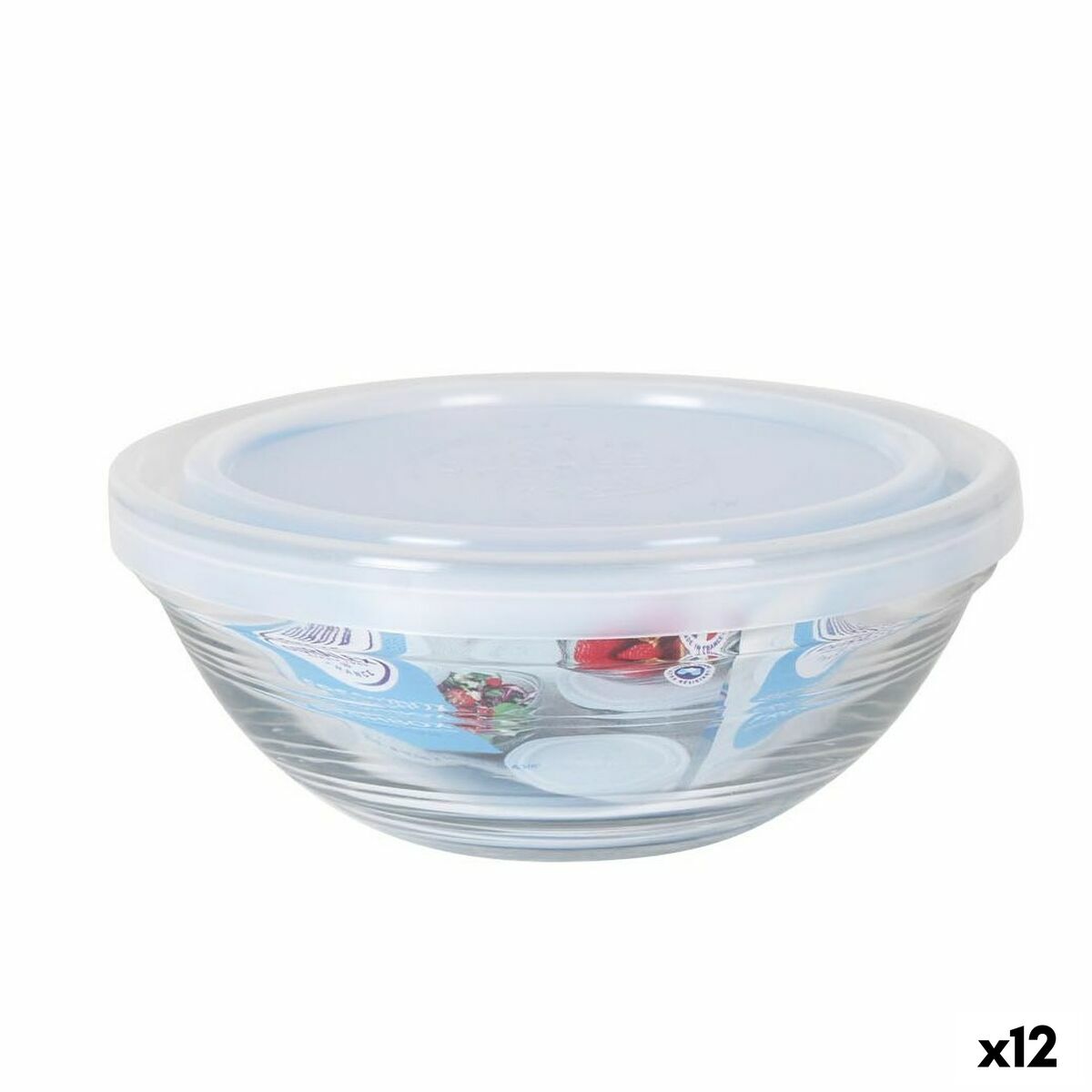 Round Lunch Box with Lid Duralex FreshBox 310 ml (12 Units)