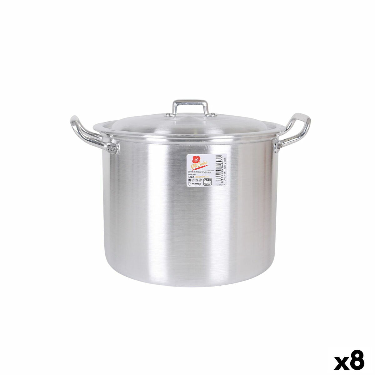 Casserole with Lid Aluminium 31,5 x 26 x 21 cm (8 Units)