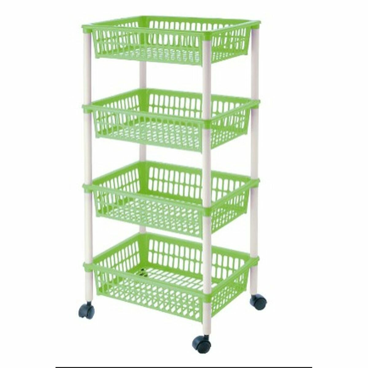 Vegetable trolley Tontarelli Mito 4 Green 40 x 29 x 18 cm (12 Units)