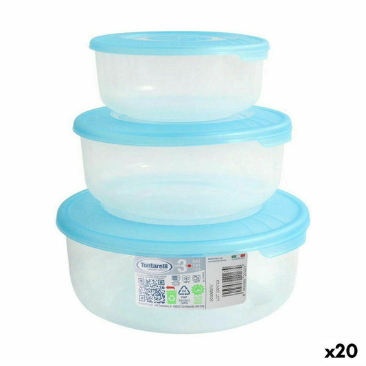 Set of lunch boxes Tontarelli Family Circular 3 Pieces (20 Units)