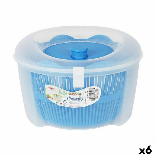 Salad Centrifuge Tontarelli Rucola Blue ø 24,5 x 16 cm (6 Units)