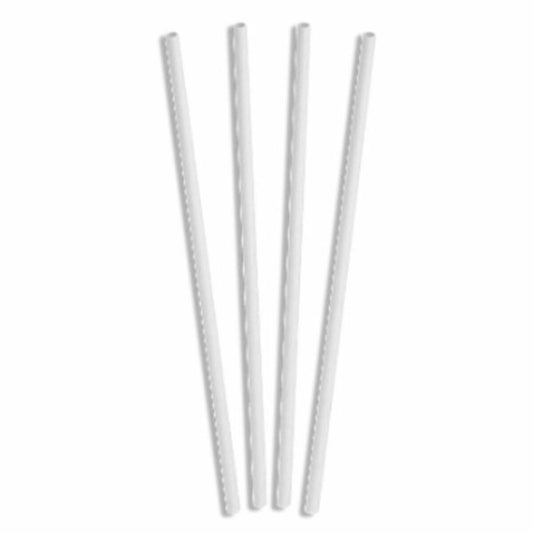 Straws Algon Cardboard White 25 Pieces 24 Units