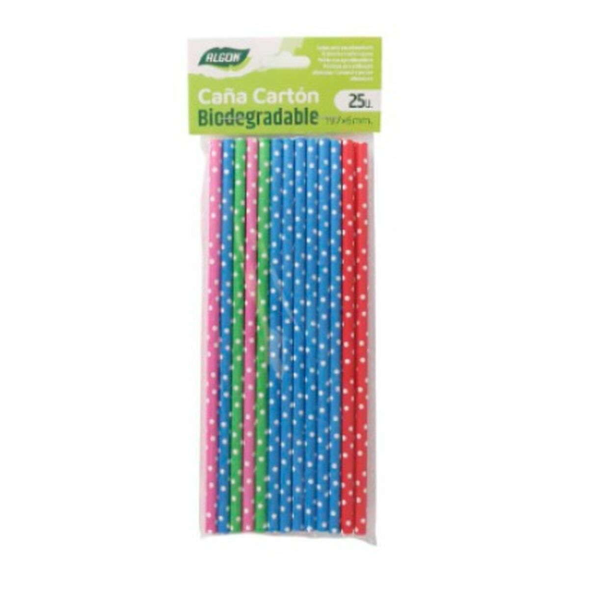 Straws Algon Cardboard Multicolour Mouse 25 Pieces 24 Units