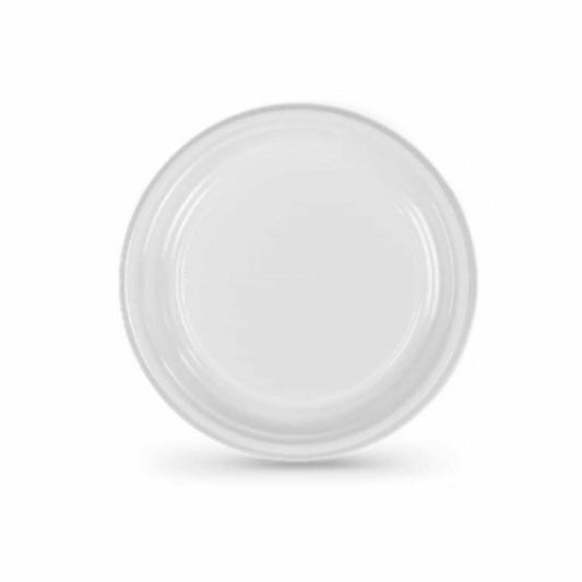 Set of reusable plates Algon White 17 cm (36 Units)